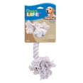 thumbnail image 1 of Penn-Plax 2-Knot Dog Rope Toy, Ruff | Great Exercise for Teeth and Gums | Fun and Durable, White, 15 1/2 Inch (RF23), 1 of 4