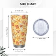 thumbnail image 4 of KLL Cute Pizza In Various Print 40oz Stainless Steel Insulated Car Cup with Spillproof Lid - Keep Your Drink Hot or Cold on the Go-Straw Three-piece Set, 4 of 8