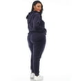 thumbnail image 3 of White Mark Women's 2 Piece Velour Tracksuit Set, 3 of 6