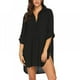 thumbnail image 1 of Camisas de playa para mujer, vestidos camiseros de baño, tallas grandes, escote en V profundo, bikini, ropa de playa, vestido playero, pareo, trajes de baño para mujer, vestido informal, tallas S-3XL, 1 of 8