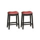 thumbnail image 1 of Juego 2 Bancos Poundex altos color Rojo, 1 of 4