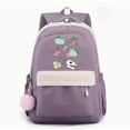 thumbnail image 1 of Fashion Fat Cat Backpack Pusheen Printe Female Nylon Simple Large-capacity Solid Color Schoolbag Insert Buckle Laptop knapsack, 1 of 1