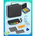 thumbnail image 2 of Monthly Pill Organizer 3 Times a Days, Medicine Organizer Box with Portable Hard Shell and Pill Cutter, 31 Day Pill Box with Monthly and Weekly Sticker, 2 of 8