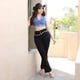 thumbnail image 4 of Pantalón Boot Cut Mujer Tiro Alto Gabardina Negra, 4 of 5
