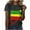 Multicolor, variant on BVOFAR Black History Month Shirts for Women Short Sleeve Round Neck T-Shirts Plus Size Loose Tops African American Tees