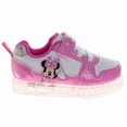 thumbnail image 3 of Disney Minnie Mouse Sneakers for Girls (Toddler Little Kids), Pink White, Size: 8, 3 of 6