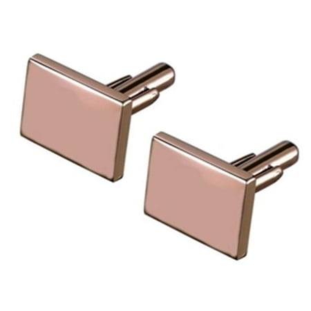 Visol VCUFF905 Reza Rose Gold Metal Cufflinks