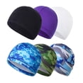 thumbnail image 3 of Gorra de ciclismo con protección solar para exteriores de verano para hombres y mujeres, gorra con forro para casco de bicicleta, gorra deportiva de seda de hielo de secado rápido, 3 of 6