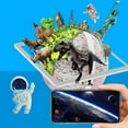 thumbnail image 6 of EGYMEN AR Light Earth Globe, 360° Rotating HD Educational Lamp, Interactive World Map with Brightness Control, Dual-Language Learning Tool for Home and Classroom, 6 of 6