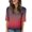 Hot Pink, variant on Women's Gradient Color V Neck Half Sleeve T Shirt Top, Slim Fit Elegant Basic Tee with Modern Color Transition, for Summer Fashion Daily Wear or Casual Outings in 2026 Hot Pink