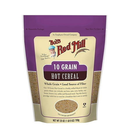 Bob's Red Mill, 10 Grain Hot Cereal, Whole Grain, 25 oz Pack of 4