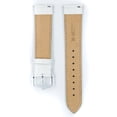 thumbnail image 3 of Hirsch Kansas Leather Watch Strap - White - L - 16mm / 14mm - Shiny Silver Buckle - Calf Leather Band, 3 of 9