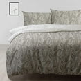 thumbnail image 4 of Delara GOTS Certified 100% Organic Cotton Paisley Reversible Print Duvet Cover and Sham Set of 2, King 108"X92", Ivory, 4 of 6