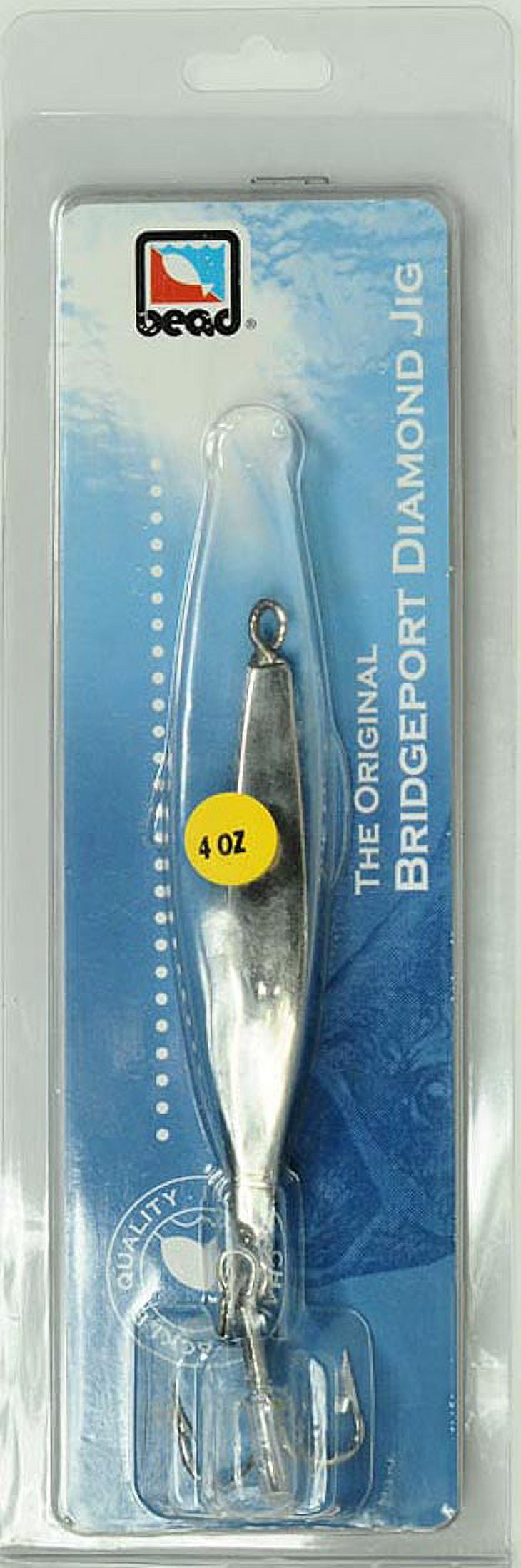 Bead Bridgeport Diamond Jig with Treble Hook, 4 oz., D43 Fishing Jig