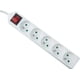 thumbnail image 2 of Regleta eléctrica de 5 enchufes, enchufe múltiple - Regleta eléctrica de 5 enchufes + interruptor, extensión eléctrica de enchufes múltiples - 5p / 16a / 3g1mm -, 2 of 5