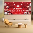 thumbnail image 2 of Canada Day Decorations Happy Birthday Canada Day Banner Back Drop Beaver Maple Leaf Canadian Flag Background Decorations For 1st Of July The National Holiday Of Canada Celebration Christmas Banners, 2 of 4