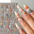 thumbnail image 7 of 5D Embossed Nail Art Stickers, 3D Floral Self-Adhesive Nail Decals, DIY Spring Nail Decoration for Women, 7 of 7