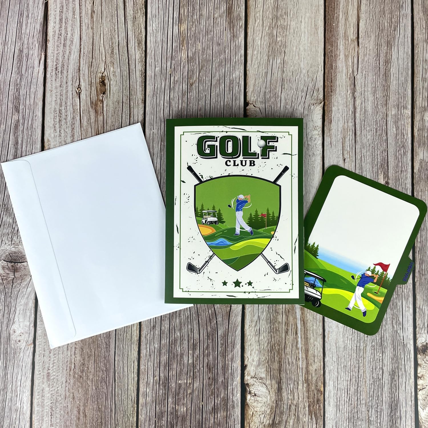 Champion Golf Pop Up Birthday Card – 3D Fathers Day Card for Men, Dad, Husband, Grandpa, Son – Unique Greeting for Golf Lovers, Anniversary, Retirement, Boss – “You’re Always a Champion!” – 6x8 in