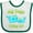White and Green, variant on Inktastic My Yaya Loves Me- Cute Narwhal Boys or Girls Baby Bib