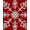 Red, Pattern 3, variant on ODIKA 4'x6' Machine Washable Non-Slip Area Rug, Joyful Nordic Yuletide Hearth Embellishment High Traffic Rug, Red, 611412