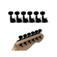 thumbnail image 1 of Guitar Tuners Keys Tuning Pegs 6-in line Right Hand Black Strat Headstock Machine Heads, 1 of 5