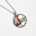 thumbnail image 4 of Marble Glass Circular Pendant Necklace - Women's Jewelry, 4 of 5