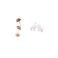 thumbnail image 5 of CoudarTitie Nordic Abstract Metal Leaf Shaped Sculpture Figurine Ornament with Unique Elephant Animal Statue Tabletop Decoration for Creative Home Entrance Office Bedroom Party Decor, 5 of 8