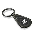 thumbnail image 2 of Nissan 350Z Z Logo Real Black Carbon Fiber Gunmetal Gray Teardrop Key Chain, 2 of 7