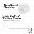 thumbnail image 4 of RiverRidge Kids Curve Appeal Arched Wall Bookshelf Storage with 3 Hooks - White, 4 of 6
