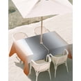 thumbnail image 2 of Outdoor Tablecloth with Umbrella Hole, Orange Grey Spillproof Waterproof Outdoor Table Cover, Gray Farmhouse Modern Rustic Patio Tablecloths for Party Picnic Camping, Rectangle 54"x80", 2 of 9