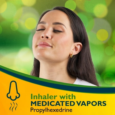 Benzedrex Nasal Decongestant Inhaler with Medicated Vapors (Pack of 24)