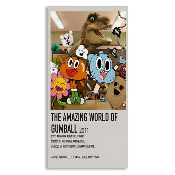 Wall Poster for Bedroom Decor Art Print - the Amazing World of Gumball Poster (Size: 8'x16')