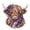 Purple, variant on DIY Highland Cow Quilt Patchwork Kit Highland Cow 3D Layered DIY Kit for Wall Door Home Decor(White 7.87 Inch)