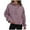 Light Purple, variant on Women's Zip Up Hoodie Cropped Pullover with Hood, Casual Long Sleeve Athletic Jacket for Running Gym, Lightweight Streetwear Sweatshirt Black,L