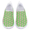 thumbnail image 1 of Zapatos planos informales con estampado de cerdo de dibujos animados para mujer, zapatos antideslizantes para caminar en casa, zapatillas de deporte de malla suaves y ligeras, regalo, 1 of 5
