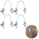 thumbnail image 4 of 4 piezas de cerraduras limitadoras de ventanas, limitadores de ventanas, cerraduras de seguridad para bebés, cerraduras de ventanas, cerraduras de puertas, 4 of 4