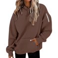 thumbnail image 2 of Bovemsi Sweatshirt for Women Fall Winter Tops Long Sleeve Shirts Oversized Tshirts Round Neck Camo Hoodie, 2 of 6