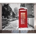 thumbnail image 2 of London Red TelephBooth Winter Dawn Snowy City England Britain Symbol Urban Scene Bedroom Living Kids Youth Roo, 2 of 4