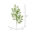 thumbnail image 2 of Vickerman 22" Lime Glitter Loral Leaf Artificial Christmas Spray. Includes 12 sprays per pack., 2 of 3