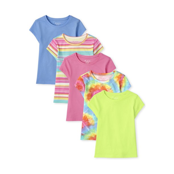 The Children's Place The Children's Place Girls Basic Layering TShirts, 5Pack, Sizes 516