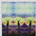 thumbnail image 3 of Soimoi Polyester Crepe Fabric Deer Panel Decor Fabric Printed Yard 52 Inch Wide, 3 of 3
