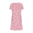 thumbnail image 4 of Mini Vestido de Verano Color Sólido Cuello en V Manga Corta Vestido de Becerro Medio, Vestido Corto de Verano, 4 of 5