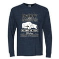 thumbnail image 2 of Wild Bobby,Daddy and Daughter Always Heart to Heart Daddys Girl Father Gift, Father's Day, Men Long Sleeve Shirt, Vintage Heather Navy, X-Large, 2 of 3