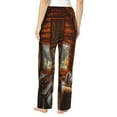thumbnail image 3 of Daiia Log Cabin Inside Women's Sleep Pant with Pockets and Drawstring,Pajama Pants-Small, 3 of 9