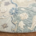 thumbnail image 3 of SAFAVIEH Glamour Charmaine Floral Wool Area Rug, Ivory/Red, 4' x 4' Round, 3 of 7