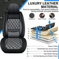 thumbnail image 5 of HQBQBUG Front Seat Covers Compatible with Lexus RX 350 2007-2025, Car Seat Covers Front Seats, Comfort Leather Automotive Seat Covers Anti-Slip Seat Cover&Accessories(Black Grey,2 Seats), 5 of 8