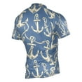 thumbnail image 2 of joogoo Anchors on Blue Pattern Men's Cycling Jerseys Mountain Bike Short Sleeve Tops 2XL, 2 of 7
