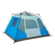 Outbound QuickCamp 6 Person Cabin Tent with Rainfly and Carry Bag, Blue