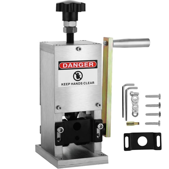 KFFKFF 0.06-0.98 inches Manual Wire Stripping Machine with Hand Crank Portable Wire Stripping Tool