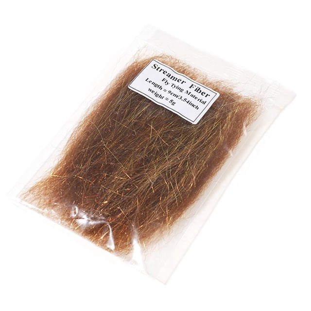 Combed Ice Silk Fiber Saltwater Fly Tying Material - Realistic 5.9 Lure Bait for Fishing Lures, Bass, Red Snapper